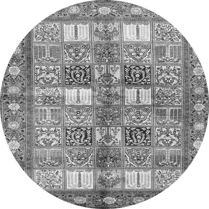 Square Persian Gray Traditional Rug, tr4653gry