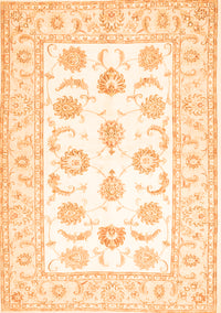 Oriental Orange Traditional Rug, tr4654org