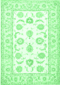 Oriental Emerald Green Traditional Rug, tr4654emgrn