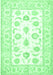 Oriental Emerald Green Traditional Rug, tr4654emgrn