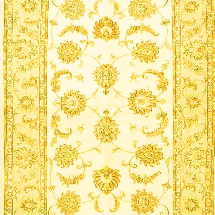 Oriental Yellow Traditional Rug, tr4654yw