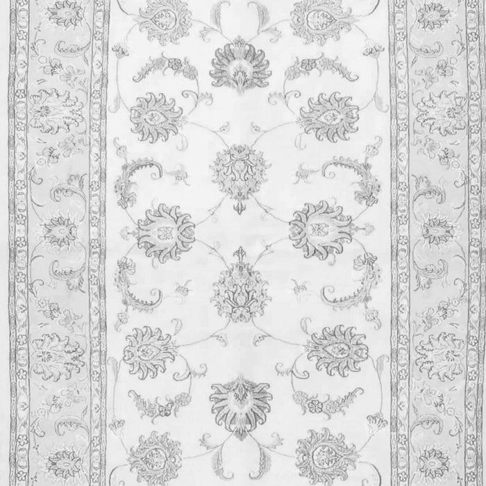 Serging Thickness of Machine Washable Oriental Gray Traditional Rug, wshtr4654gry