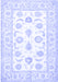 Oriental Blue Traditional Rug, tr4654blu