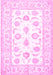 Oriental Pink Traditional Rug, tr4654pnk