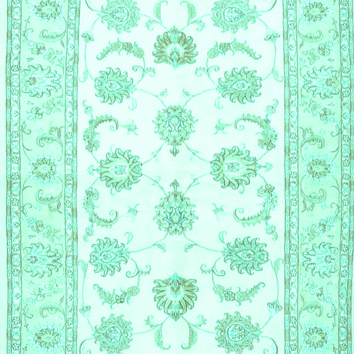 Oriental Turquoise Traditional Rug, tr4654turq