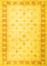 Oriental Yellow Traditional Rug, tr4655yw