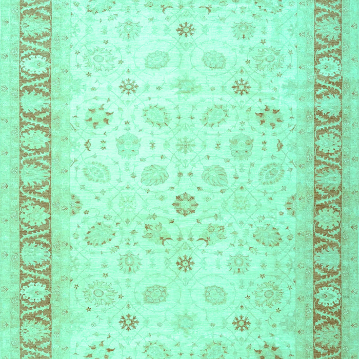 Oriental Turquoise Traditional Rug, tr4655turq