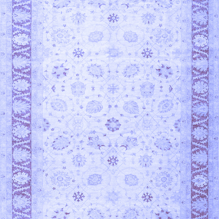 Machine Washable Oriental Blue Traditional Rug, wshtr4655blu