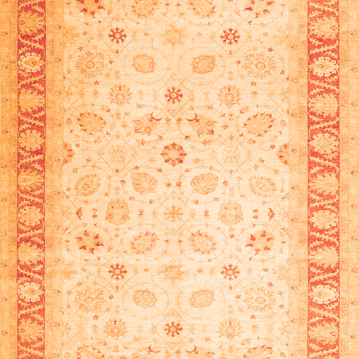 Oriental Orange Traditional Rug, tr4655org