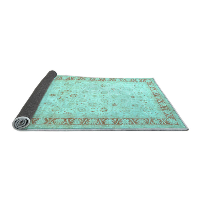 Sideview of Oriental Light Blue Traditional Rug, tr4655lblu
