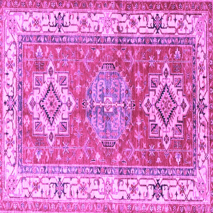Square Machine Washable Geometric Purple Traditional Area Rugs, wshtr4656pur