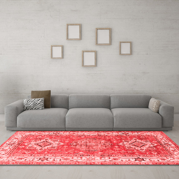 Traditional Red Washable Rugs