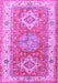 Machine Washable Geometric Purple Traditional Area Rugs, wshtr4656pur