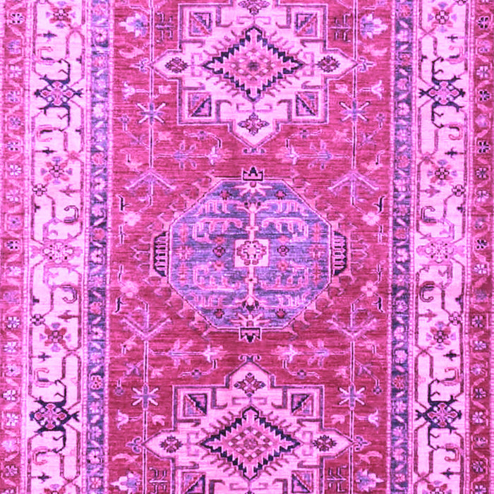Machine Washable Geometric Purple Traditional Area Rugs, wshtr4656pur