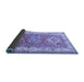 Sideview of Geometric Blue Traditional Rug, tr4656blu