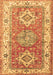 Machine Washable Geometric Brown Traditional Rug, wshtr4656brn