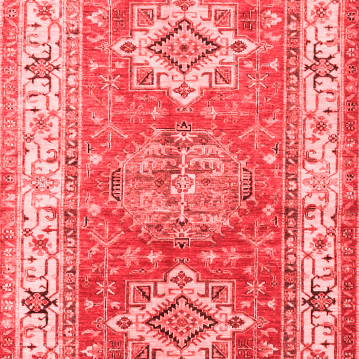 Geometric Red Traditional Area Rugs