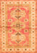 Geometric Orange Traditional Rug, tr4657org