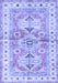 Geometric Blue Traditional Rug, tr4657blu