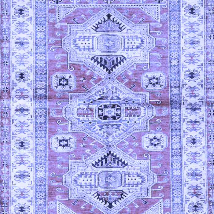 Geometric Blue Traditional Rug, tr4657blu