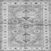 Serging Thickness of Geometric Gray Traditional Rug, tr4657gry