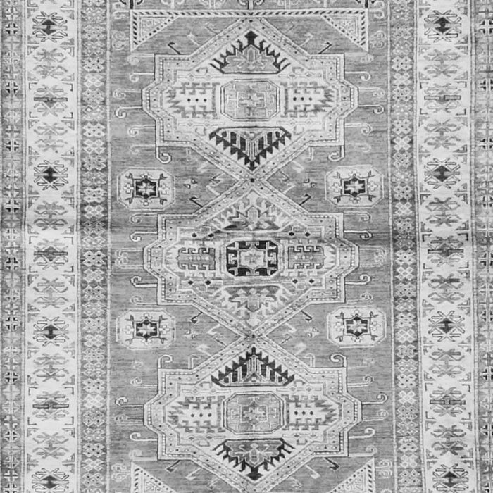 Geometric Gray Traditional Rug, tr4657gry