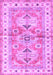 Geometric Purple Traditional Rug, tr4657pur