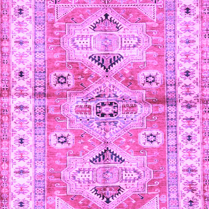 Geometric Purple Traditional Rug, tr4657pur