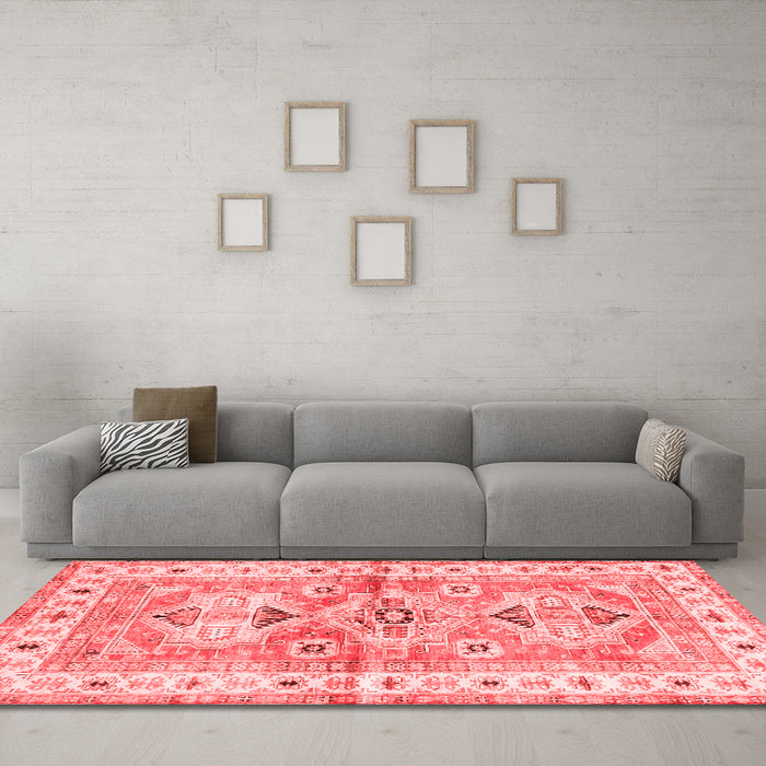 Traditional Red Washable Rugs