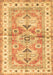 Machine Washable Geometric Brown Traditional Rug, wshtr4657brn