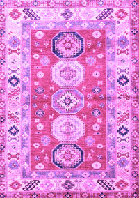 Geometric Purple Traditional Rug, tr4658pur