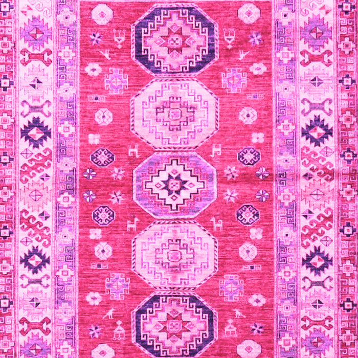Geometric Pink Traditional Rug, tr4658pnk