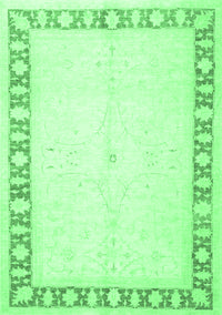 Oriental Emerald Green Traditional Rug, tr4659emgrn