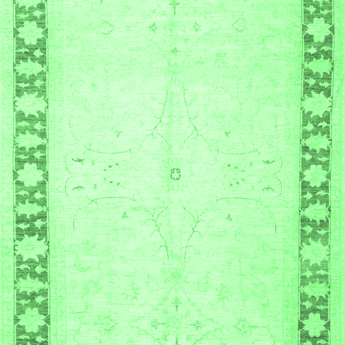 Oriental Emerald Green Traditional Rug, tr4659emgrn