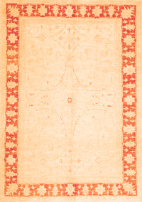 Oriental Orange Traditional Rug, tr4659org