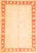 Oriental Orange Traditional Rug, tr4659org