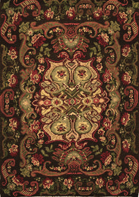 Medallion Brown French Rug, tr465brn