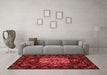 French Red Washable Rugs