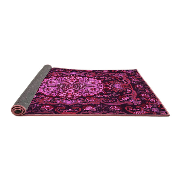Sideview of Medallion Pink French Rug, tr465pnk