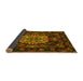 Sideview of Medallion Yellow French Rug, tr465yw