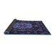 Sideview of Medallion Blue French Rug, tr465blu