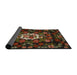 Sideview of Traditional Brown Medallion Rug, tr466