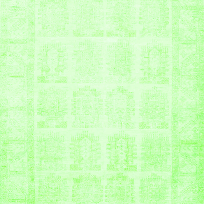 Serging Thickness of Machine Washable Persian Green Traditional Area Rugs, wshtr4660grn