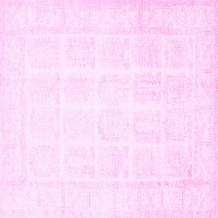 Square Persian Pink Traditional Rug, tr4660pnk