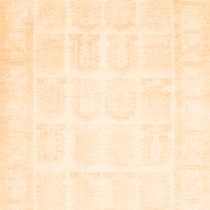 Serging Thickness of Machine Washable Persian Orange Traditional Area Rugs, wshtr4660org