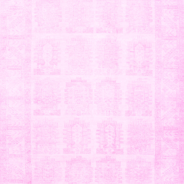 Machine Washable Persian Pink Traditional Rug, wshtr4660pnk