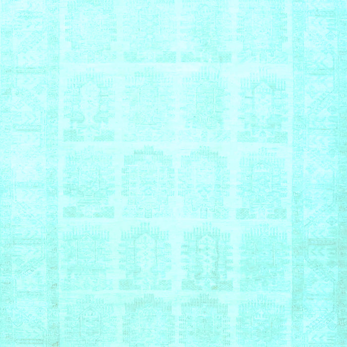 Machine Washable Persian Light Blue Traditional Rug, wshtr4660lblu