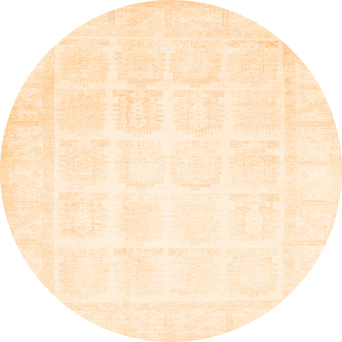Square Persian Orange Traditional Rug, tr4660org