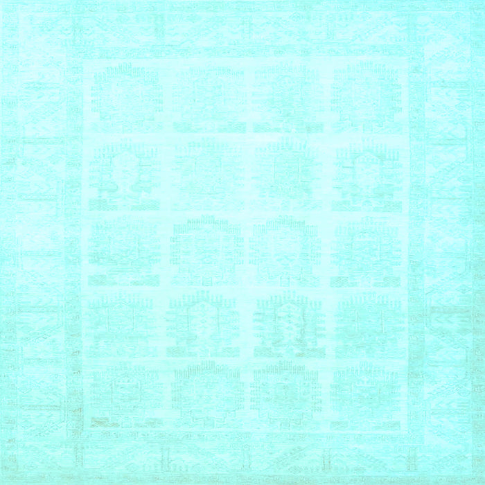 Square Persian Light Blue Traditional Rug, tr4660lblu