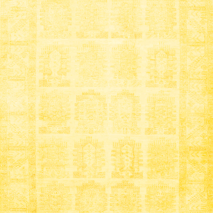 Machine Washable Persian Yellow Traditional Rug, wshtr4660yw